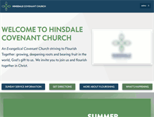 Tablet Screenshot of hinsdalecovenant.com